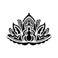 Lotus logo. Flat logo illustration for your design vector