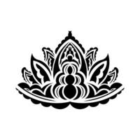 Lotus logo. Flat logo illustration for your design vector