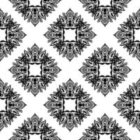 Black and white seamless pattern with luxury, vintage, decorative ornaments. Good for covers, fabrics, postcards and printing. Vector illustration.