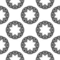 Black and white seamless pattern with luxury, vintage, decorative ornaments. Good for murals, textiles, and printing. Vector illustration.