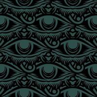 Dark green seamless pattern All seeing eye. Good for covers, fabrics, postcards and printing. Vector illustration.