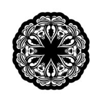 Mandala adornos forma de flor ilustración vectorial vector