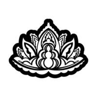 Lotus logo. Flat logo illustration for your design vector