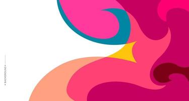 Colorful abstract liquid and fluid background for banner vector