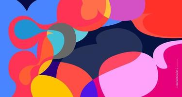 Colorful abstract liquid and fluid background for banner vector