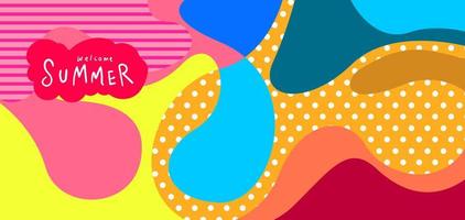 Abstract colorful summer background vector