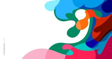 Colorful abstract liquid and fluid background for banner vector