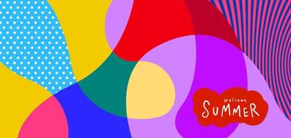 Abstract colorful summer background vector