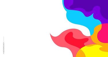 Colorful abstract liquid and fluid background for banner vector