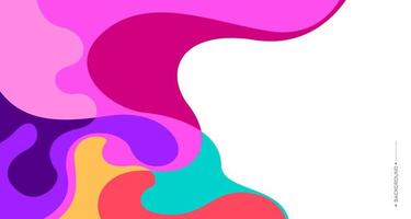 Colorful abstract liquid and fluid background for banner vector