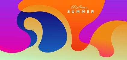 Colorful summer abstract background vector