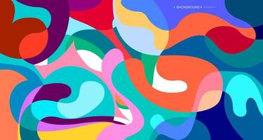 Colorful abstract liquid and fluid background for banner vector