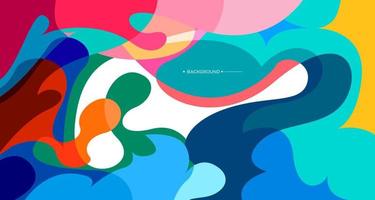 Colorful abstract liquid and fluid background for banner vector