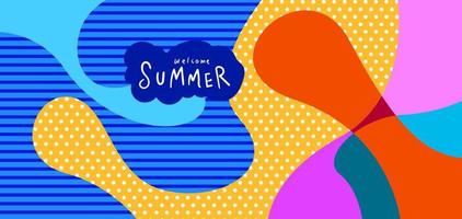 Abstract colorful summer background vector