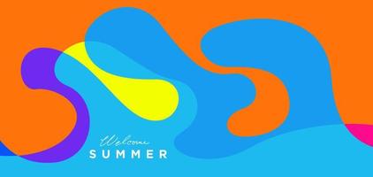 Colorful summer abstract background vector