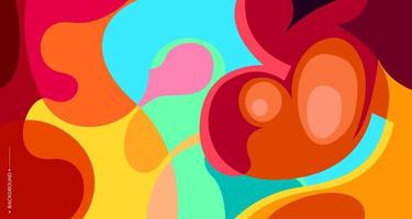 Colorful abstract liquid and fluid background for banner vector