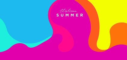 Colorful summer abstract background vector