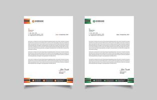 Modern Letterhead Design Business Template vector