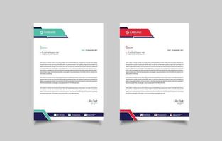 Modern Letterhead Design Business Template vector