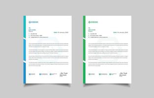 Modern creative letterhead design vector