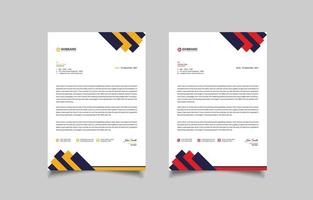 Letterhead Template Modern Letterhead Design vector