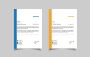 Letterhead Design Template vector