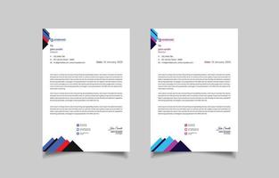 Modern creative business letterhead design template vector