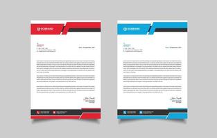 Modern creative business letterhead design template vector