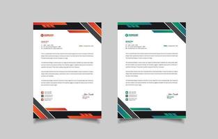 Business Letterhead Template Vector Design