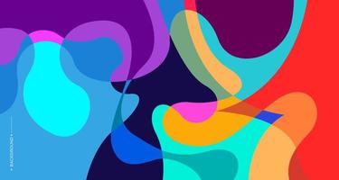 Colorful abstract liquid and fluid background for banner vector