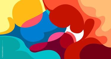 Colorful abstract liquid and fluid background for banner vector