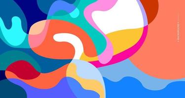 Colorful abstract liquid and fluid background for banner vector