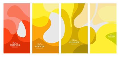 fondo abstracto colorido verano vector