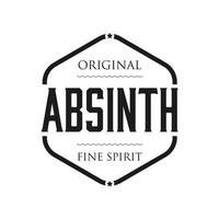 Original Absinth spirit sign vintage stamp vector