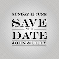 Save The Date annoucement sign vintage vector