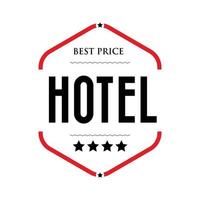 Best Price Hotel vintage sign vector