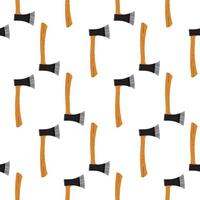 Seamless pattern with axes. Vector illustration