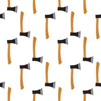 Seamless pattern with axes. Vector illustration