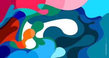 Colorful abstract liquid and fluid background for banner vector