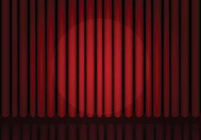 Red Curtain Coming Soon with Sparking Spotlight vector