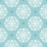Fondo de vector transparente oriental. papel tapiz en un patrón de estilo barroco. elemento floral azul bebé.