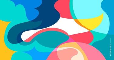 Colorful abstract liquid and fluid background for banner vector