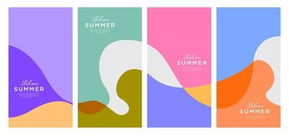 Colorful summer abstract background vector