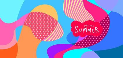 Abstract colorful summer background vector