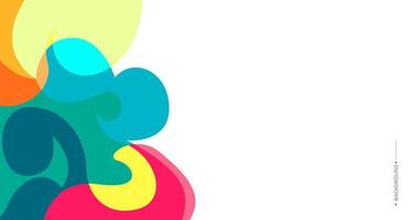 Colorful abstract liquid and fluid background for banner vector