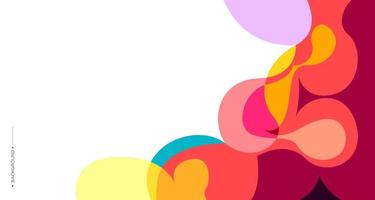 Colorful abstract liquid and fluid background for banner vector