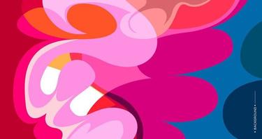 Colorful abstract liquid and fluid background for banner vector