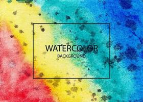 Handmade Watercolor Texture Background Vector, Colorful handmade Abstract Background vector