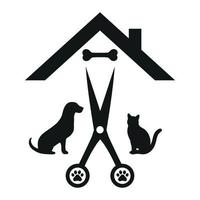 Animal grooming salon. vector