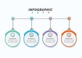 Business data visualization. Process chart. Abstract elements of graph, diagram with 4 steps, options, parts, or processes. Vector business template infographic, design, vector,2,3,4,5,6,